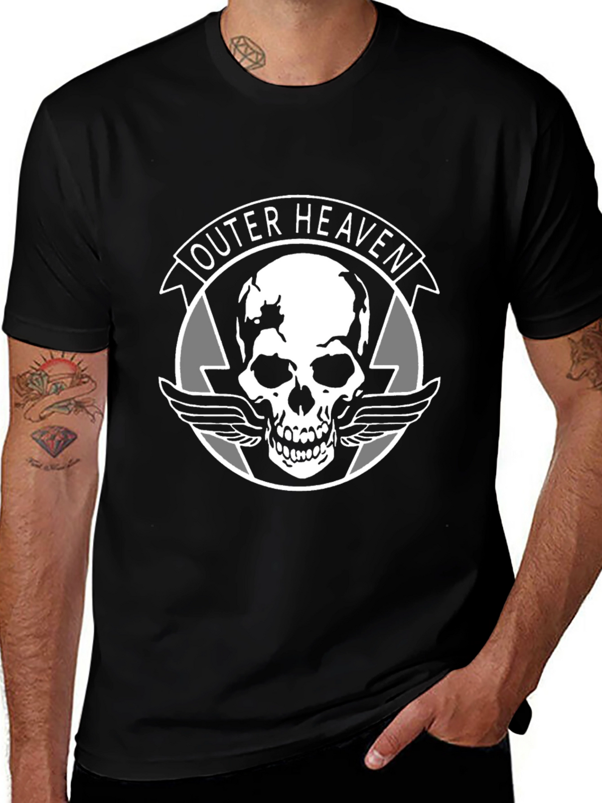 Outer Heaven Graphic T-Shirt: Classic Gamer Style