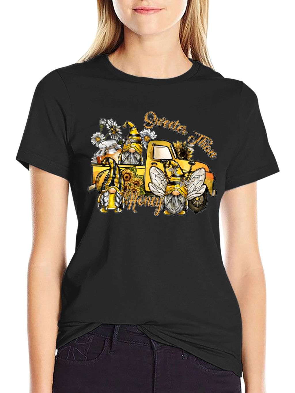 Sweeter Than Honey Bee Gnome Truck T-Shirt