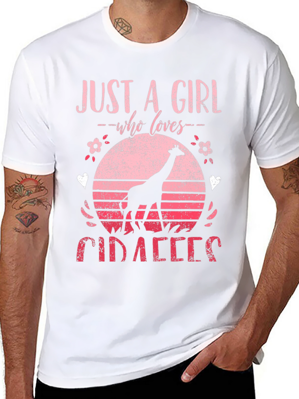 Just a Girl Who Loves Giraffes T-Shirt