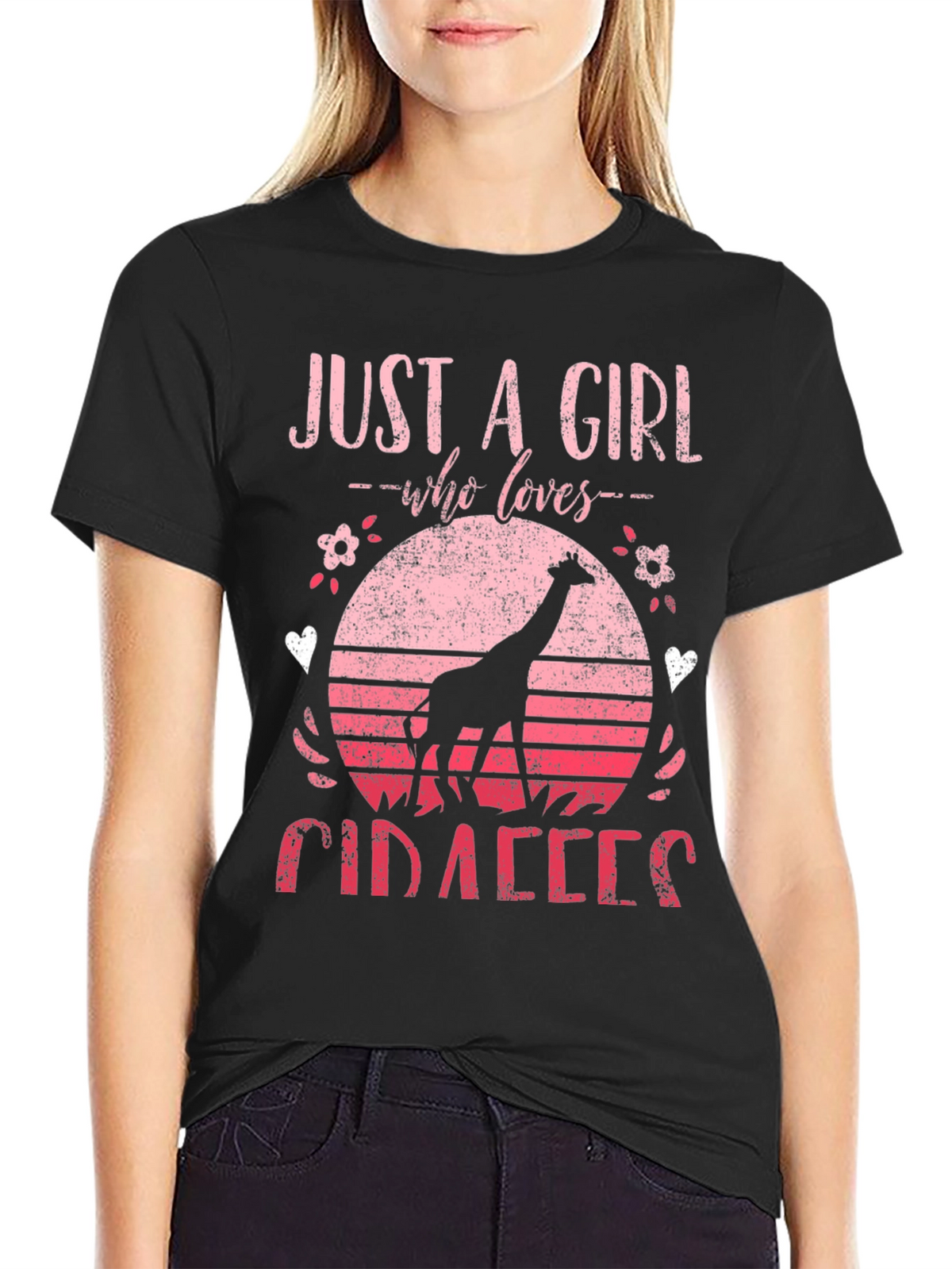 Just a Girl Who Loves Giraffes T-Shirt