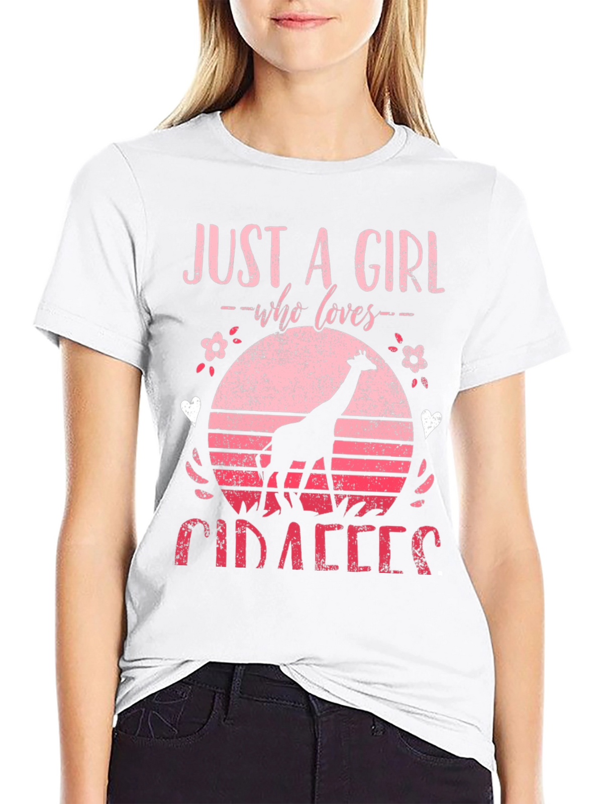Just a Girl Who Loves Giraffes T-Shirt