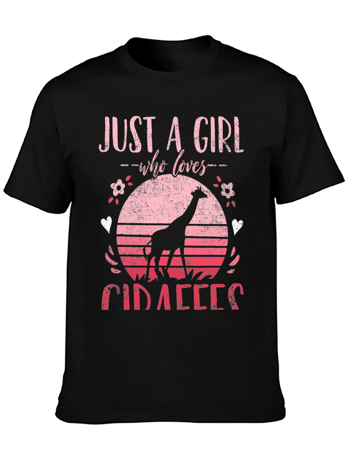 Just a Girl Who Loves Giraffes T-Shirt