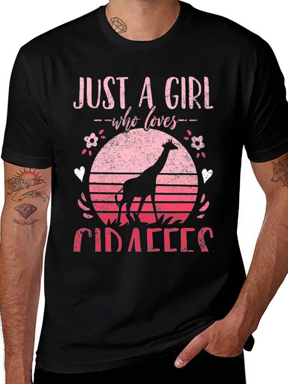 Just a Girl Who Loves Giraffes T-Shirt