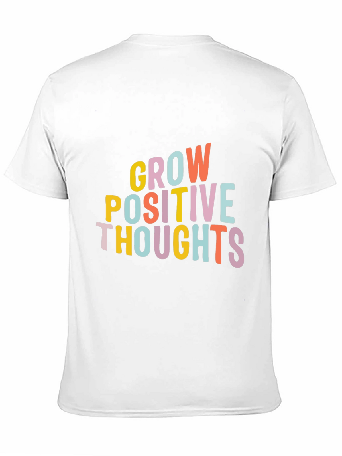 Grow Positive Thoughts Black Graphic Tee
