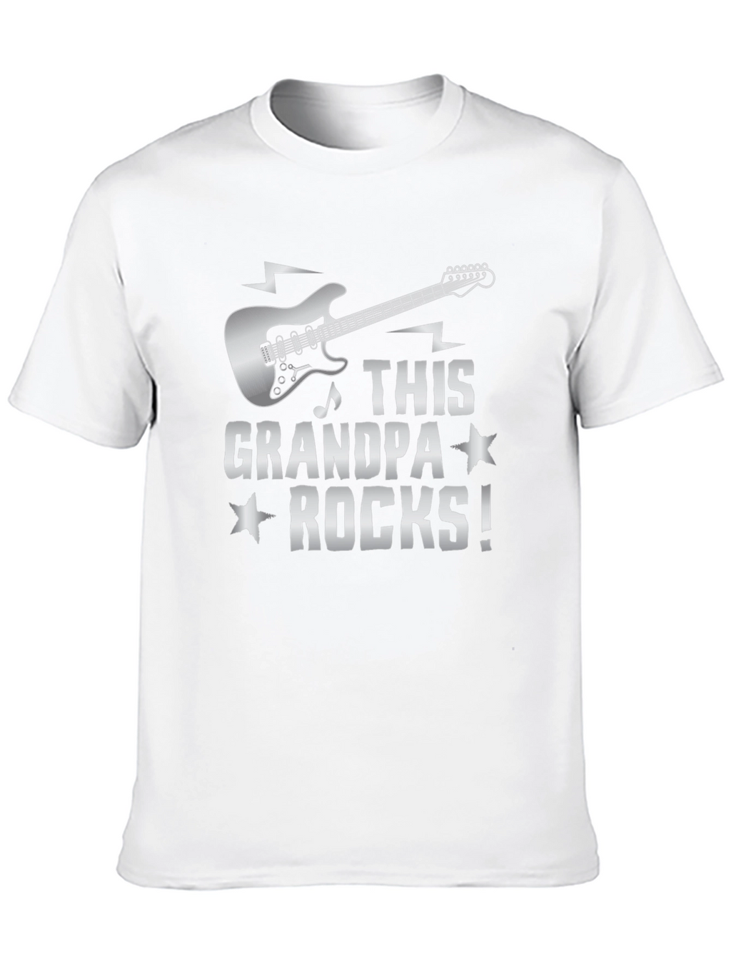 This Grandpa Rocks! Guitar Graphic T-Shirt