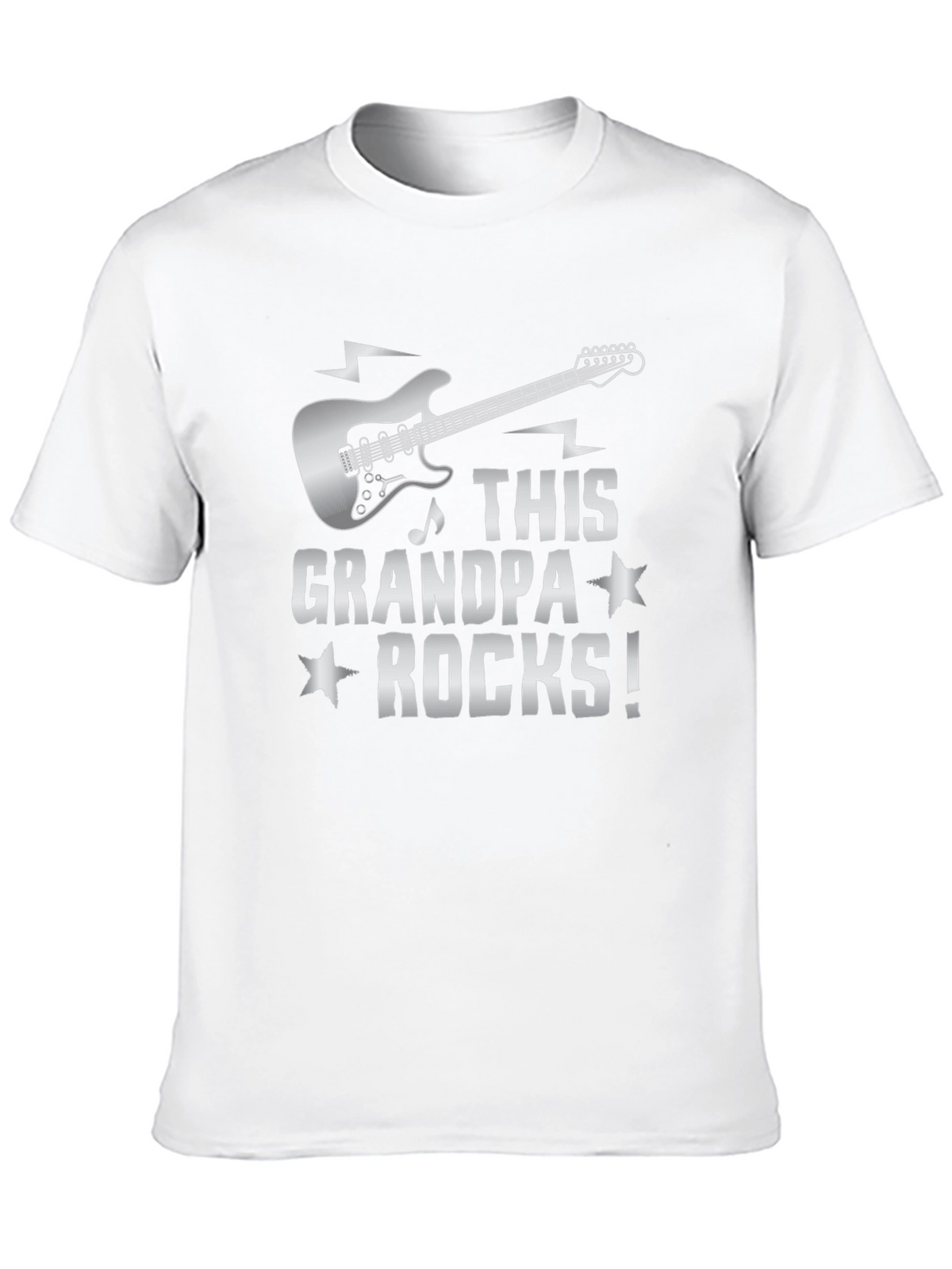 This Grandpa Rocks! Guitar Graphic T-Shirt