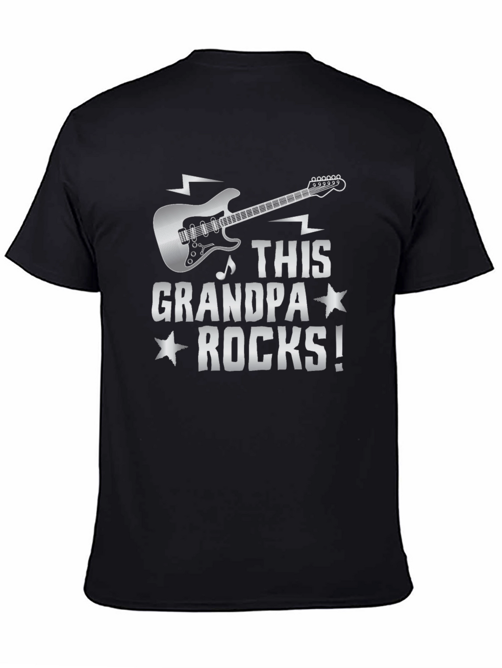 This Grandpa Rocks! Guitar Graphic T-Shirt