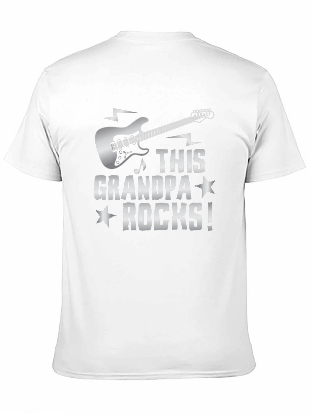 This Grandpa Rocks! Guitar Graphic T-Shirt