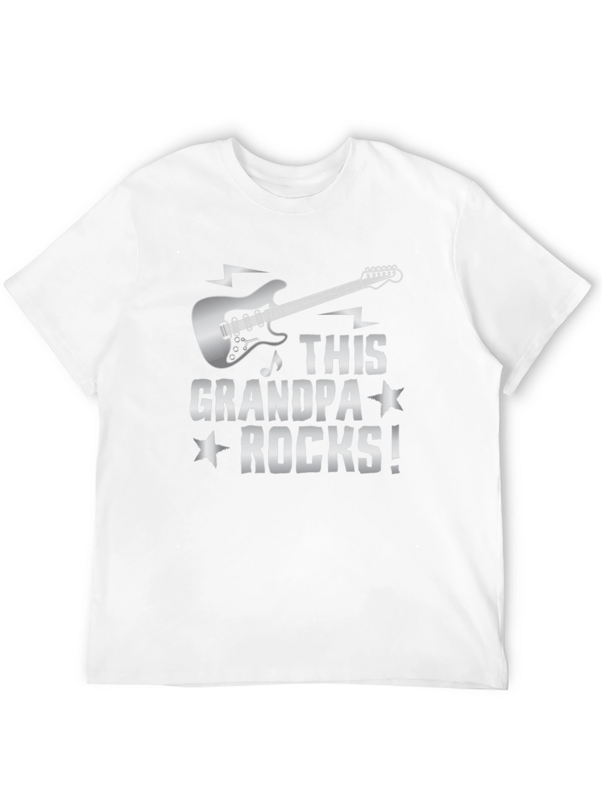 This Grandpa Rocks! Guitar Graphic T-Shirt