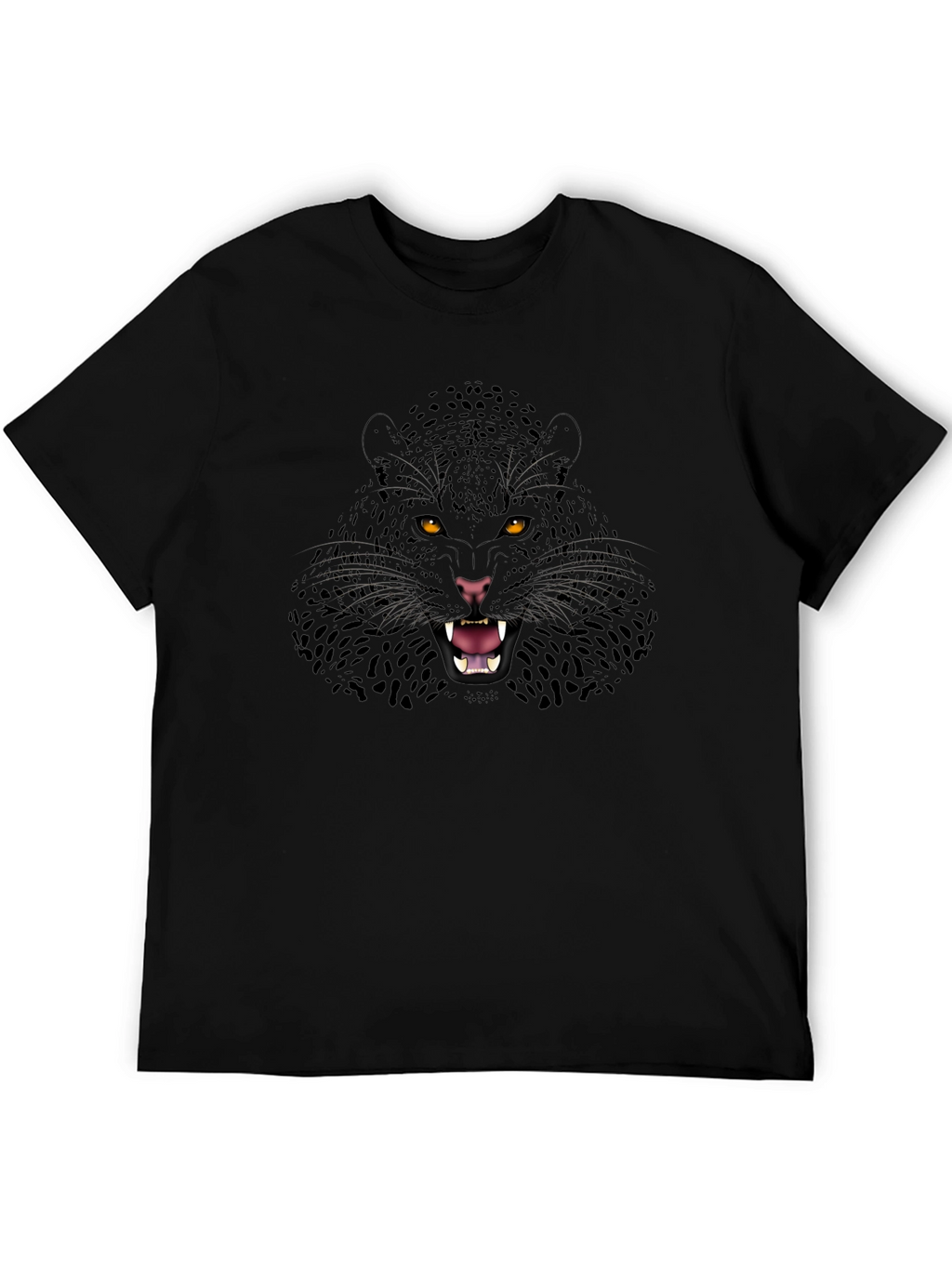 Black Panther Graphic Print Mens T-Shirt