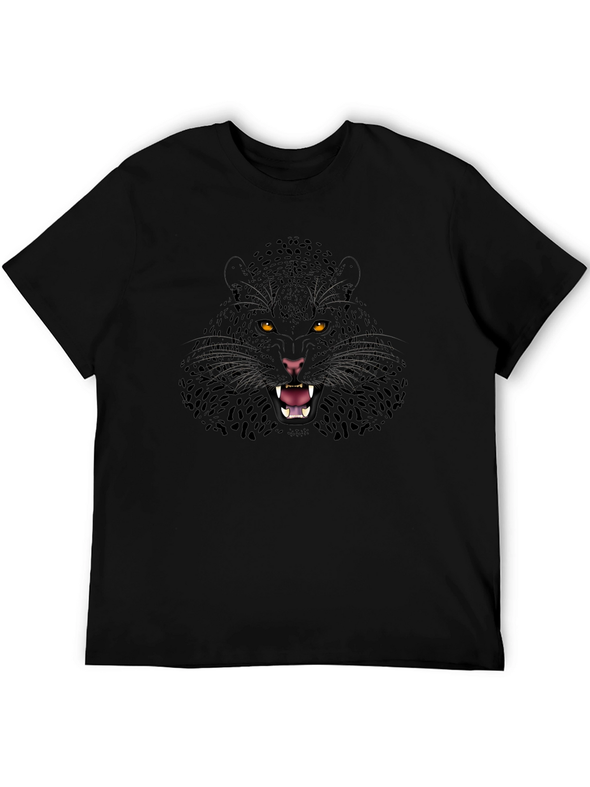 Black Panther Graphic Print Mens T-Shirt