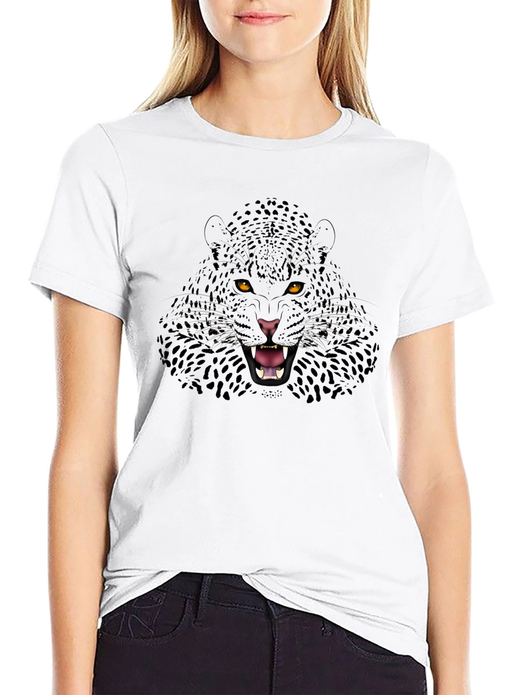 Black Panther Graphic Print Mens T-Shirt