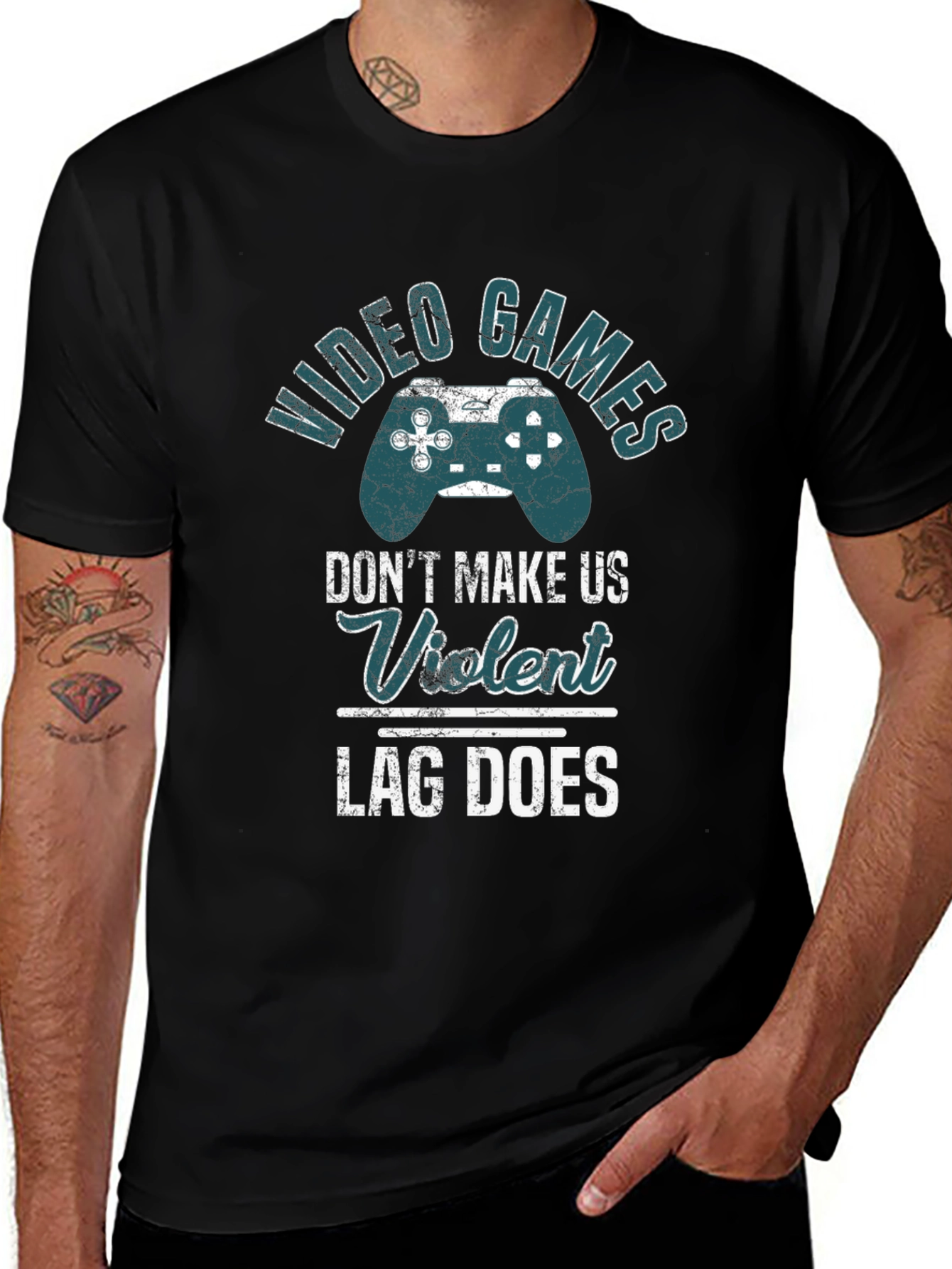 Video Games Lag Does Graphic Tee Shirt