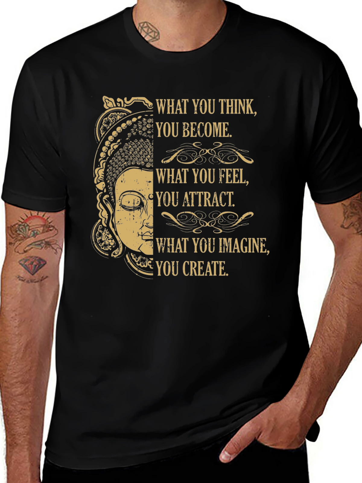 Buddha Inspirational T-Shirt - You Become