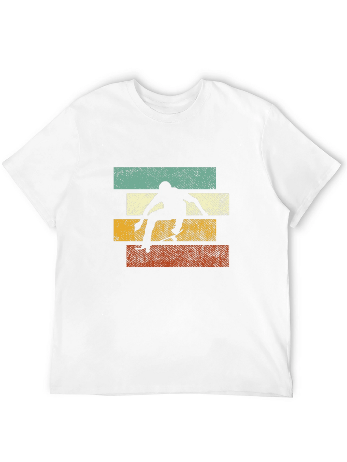 Retro Skateboarder Graphic Tee - Cool Style