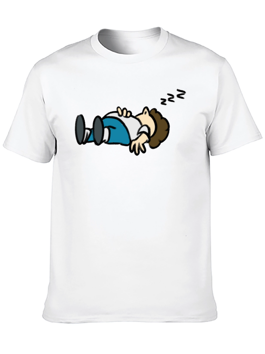 Cartoon Sleeping T-Shirt - Funny Graphic Tee