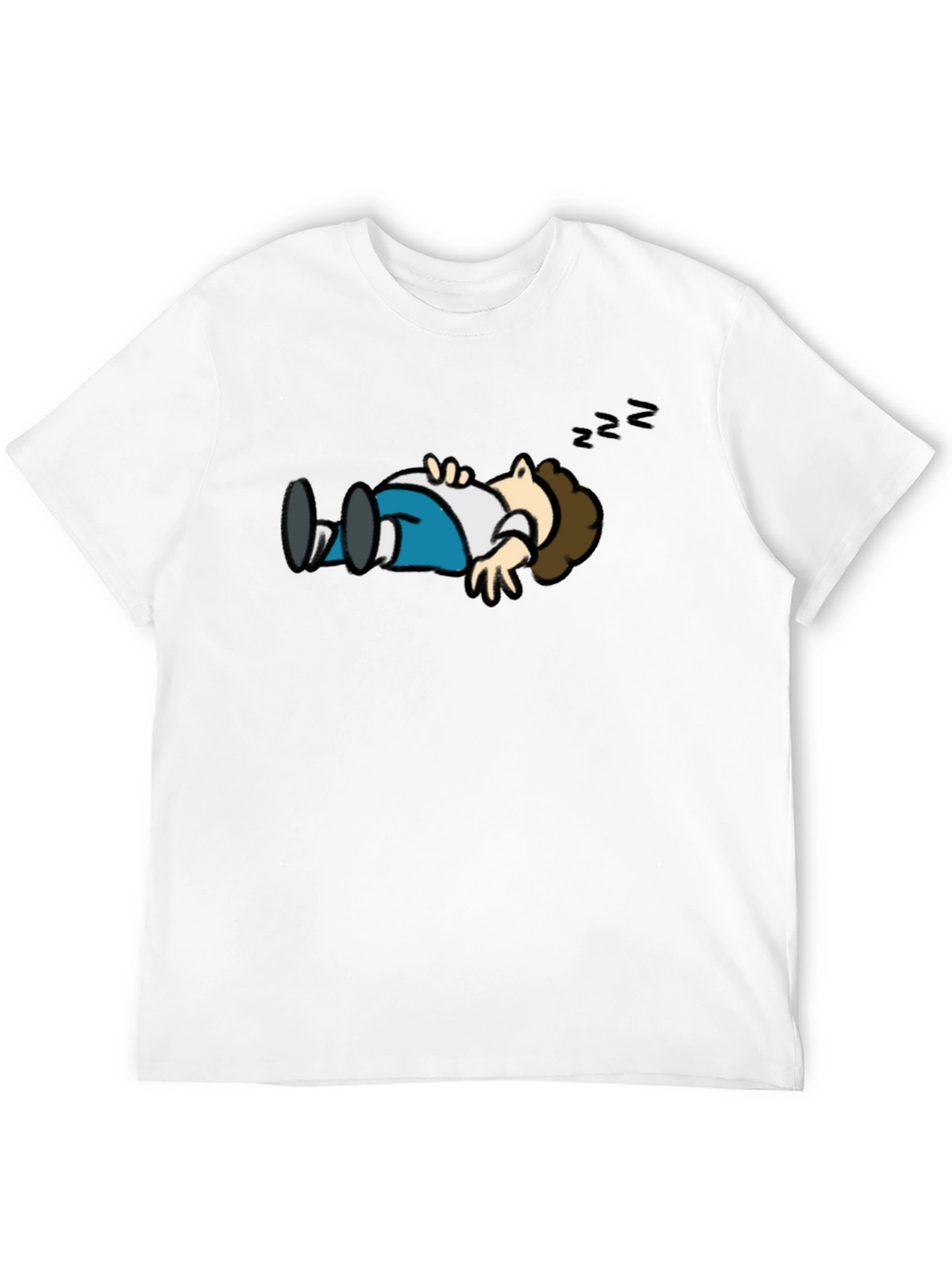 Cartoon Sleeping T-Shirt - Funny Graphic Tee