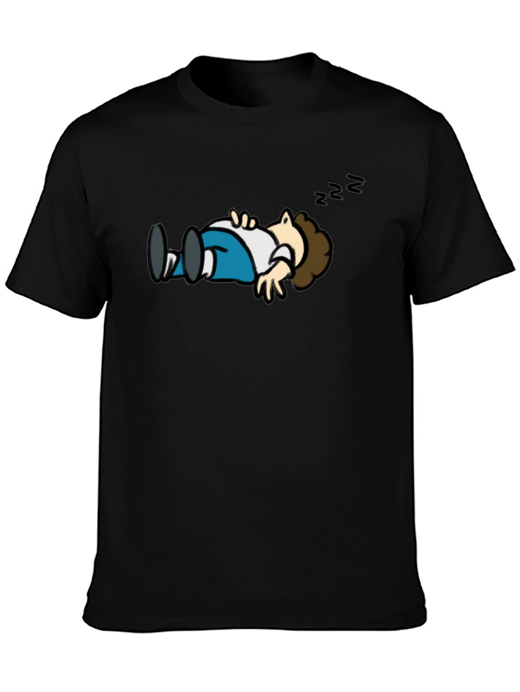 Cartoon Sleeping T-Shirt - Funny Graphic Tee