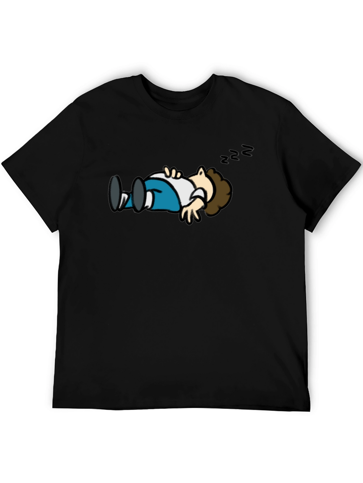 Cartoon Sleeping T-Shirt - Funny Graphic Tee