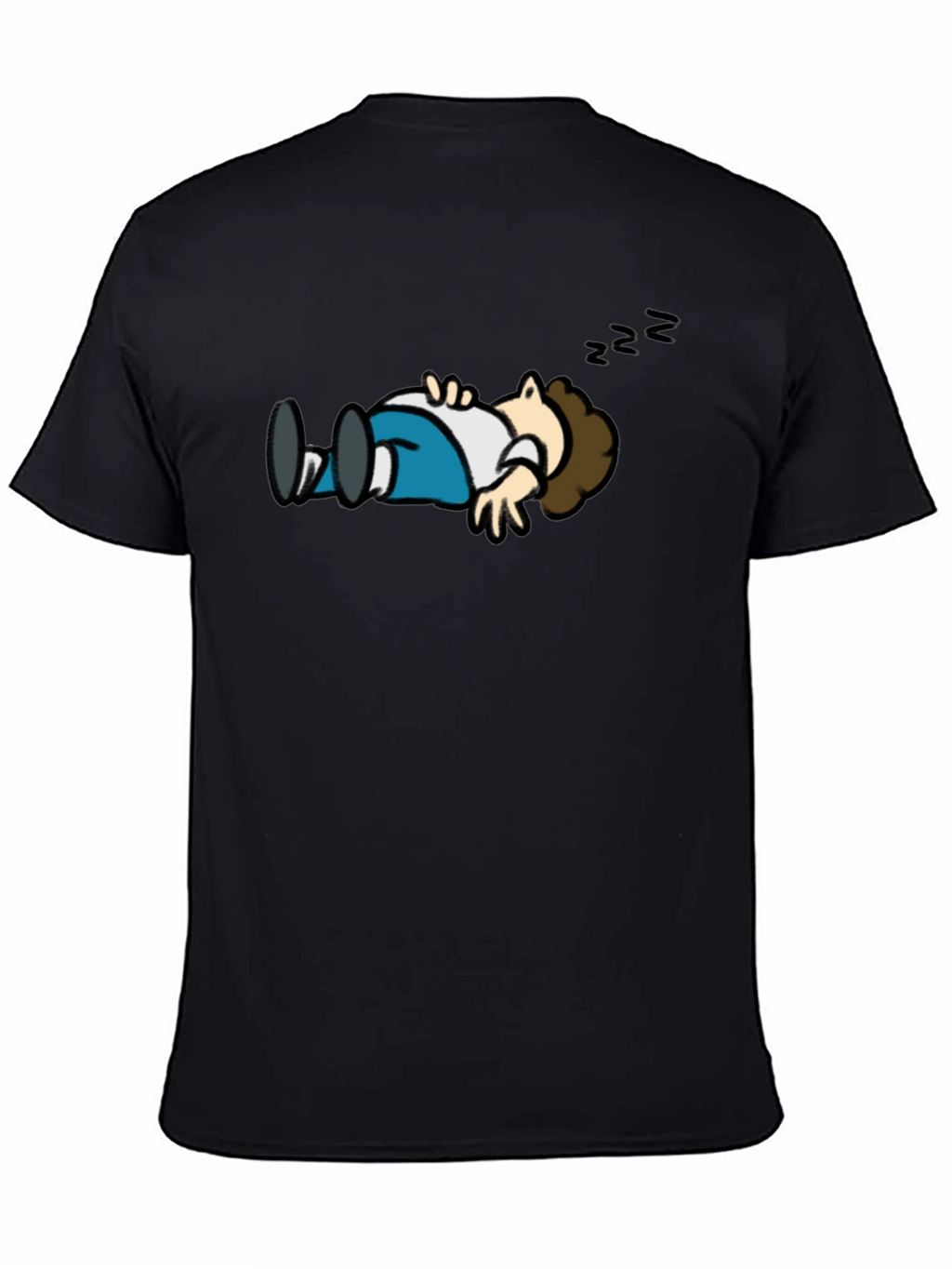 Cartoon Sleeping T-Shirt - Funny Graphic Tee