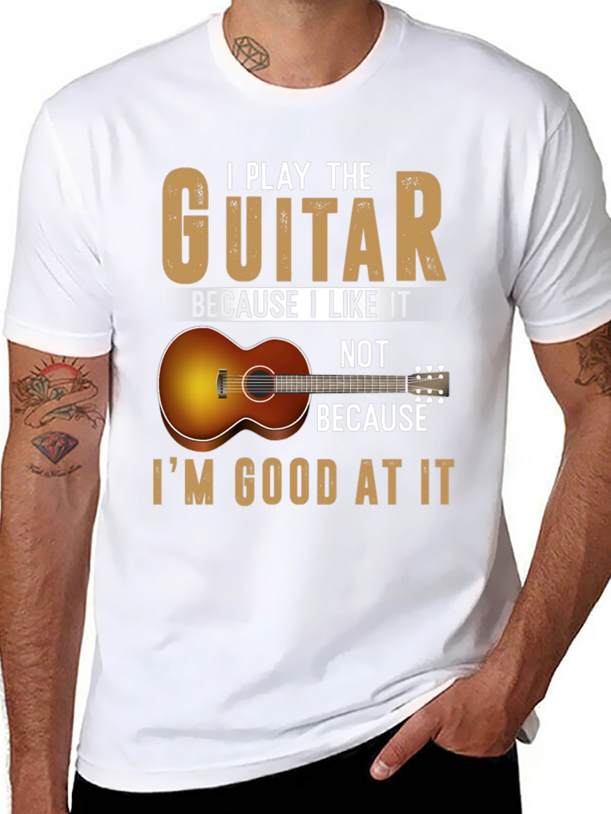 Guitarist Tee: I Play Because I Like It