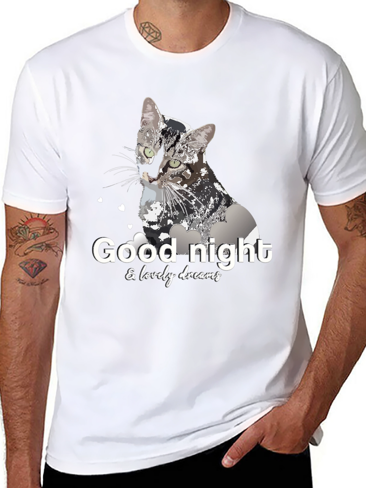 Good Night Cat T-Shirt