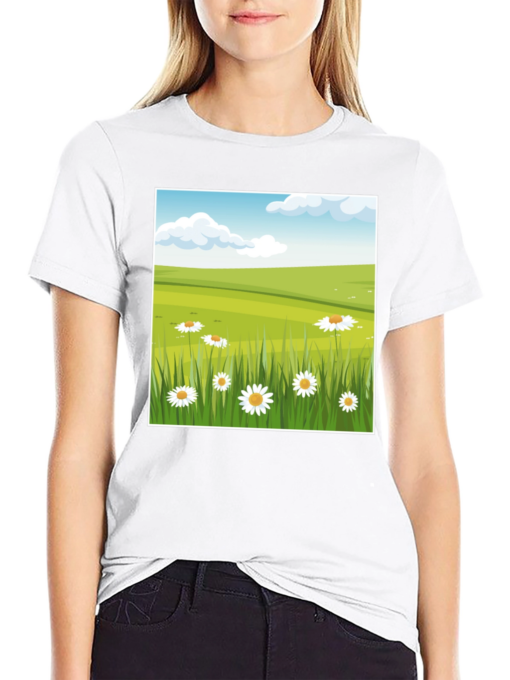 Meadow Scene Graphic Tee