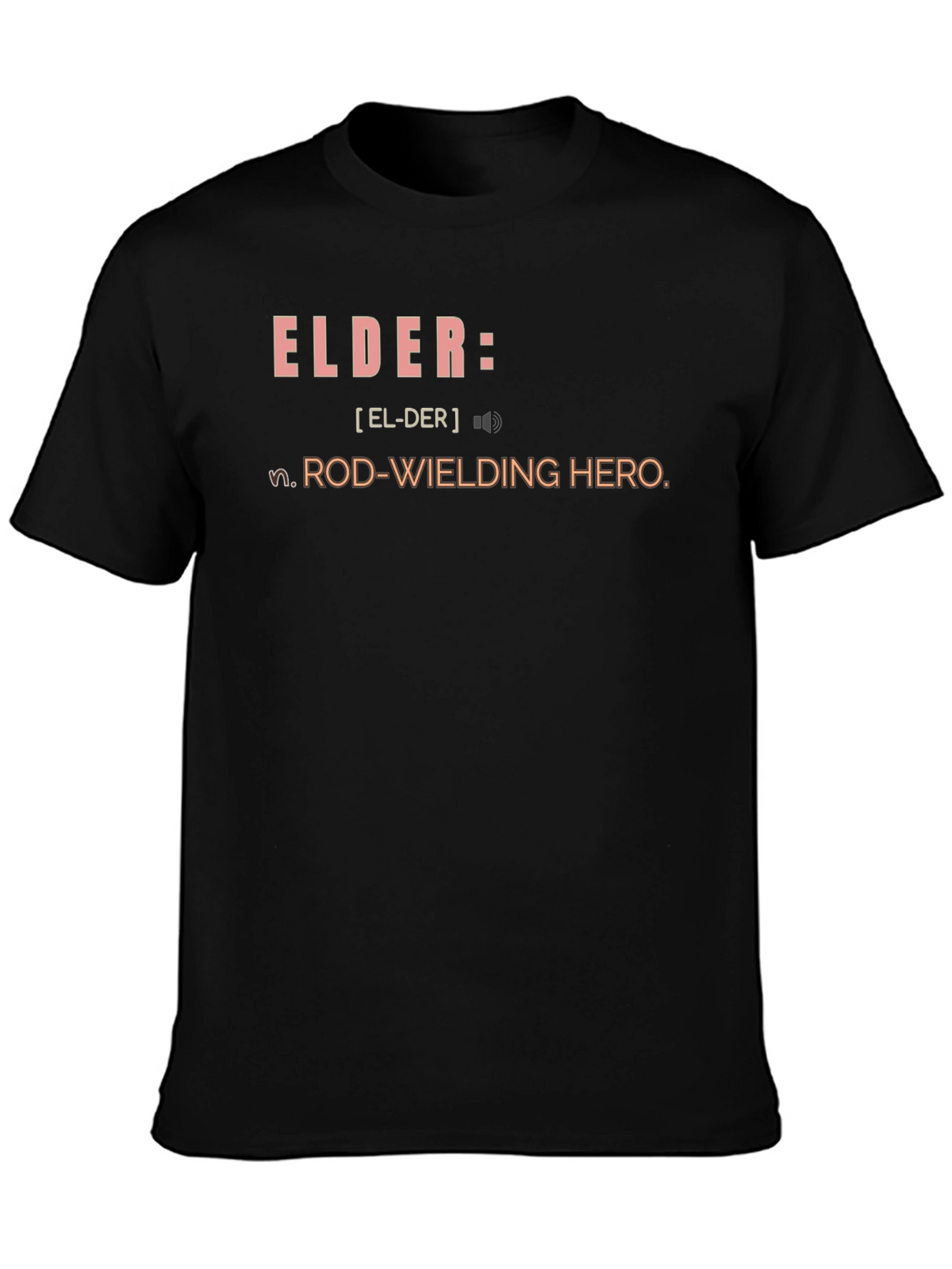 Elder Rod-Wielding Hero Definition Graphic T-Shirt