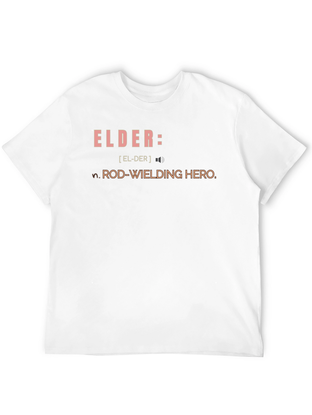 Elder Rod-Wielding Hero Definition Graphic T-Shirt