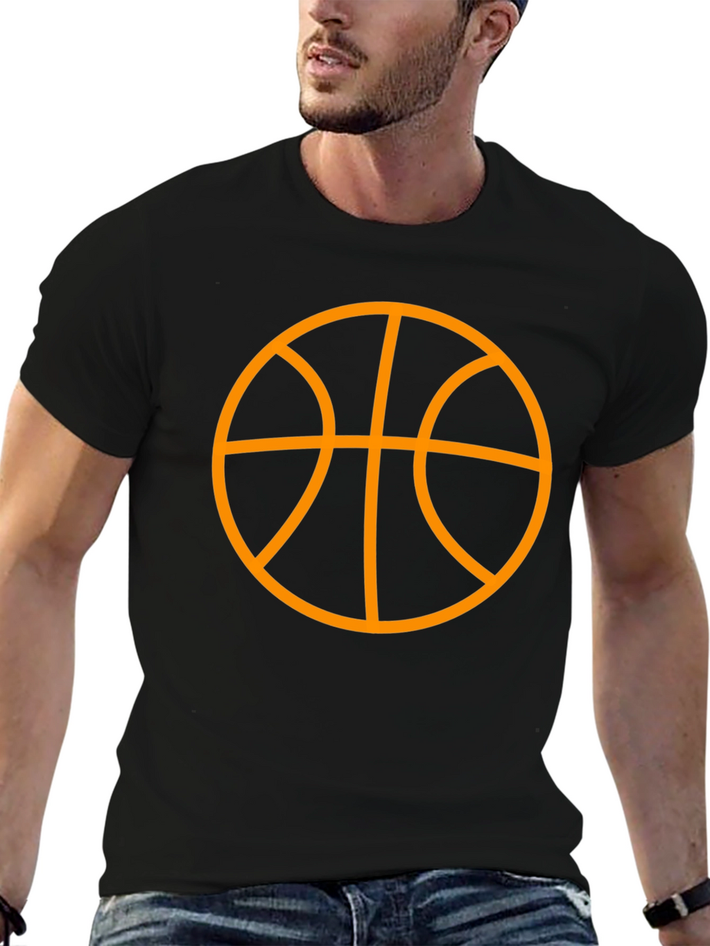 Basketball Graphic T-Shirt - Black