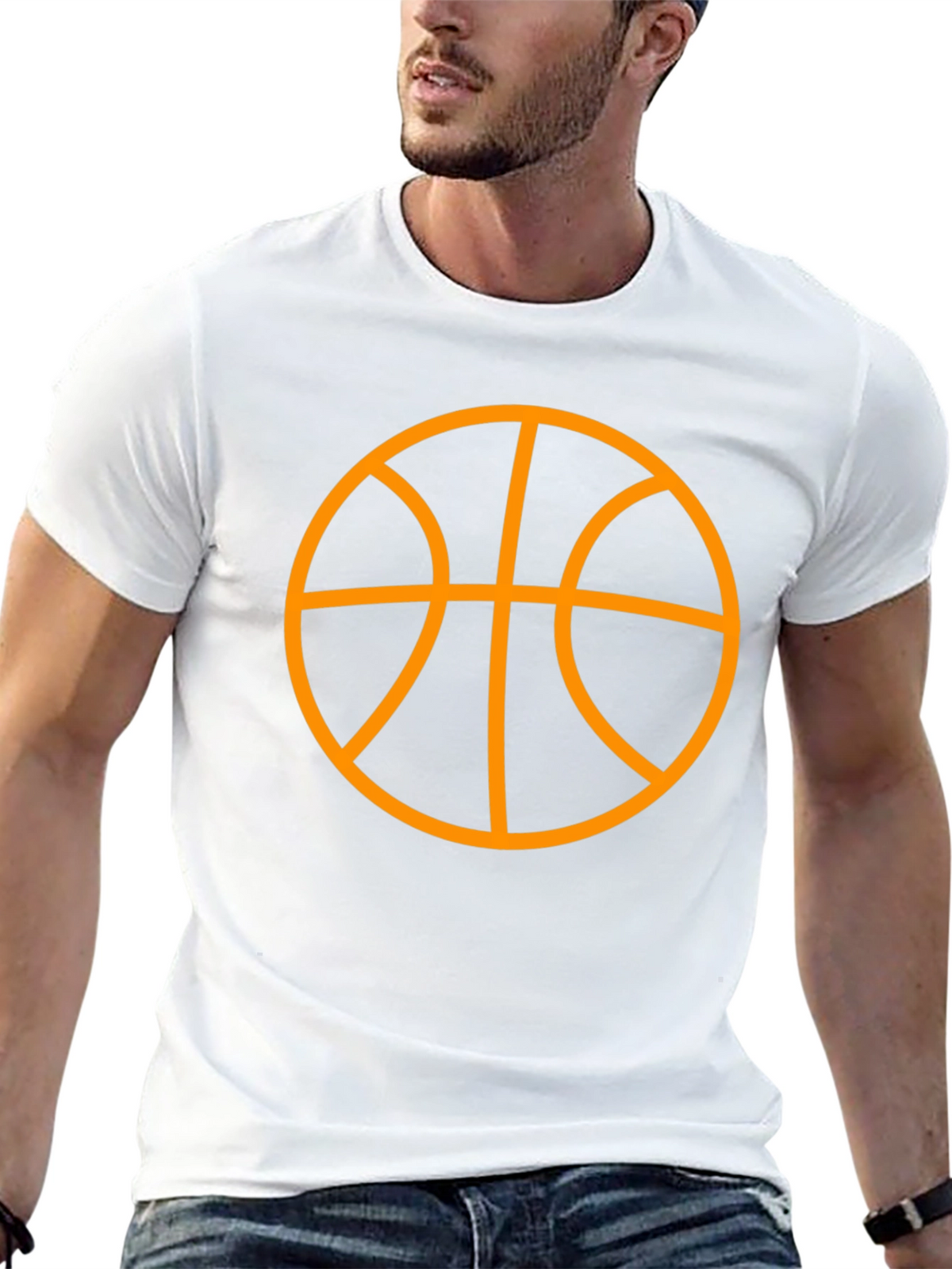 Basketball Graphic T-Shirt - Black