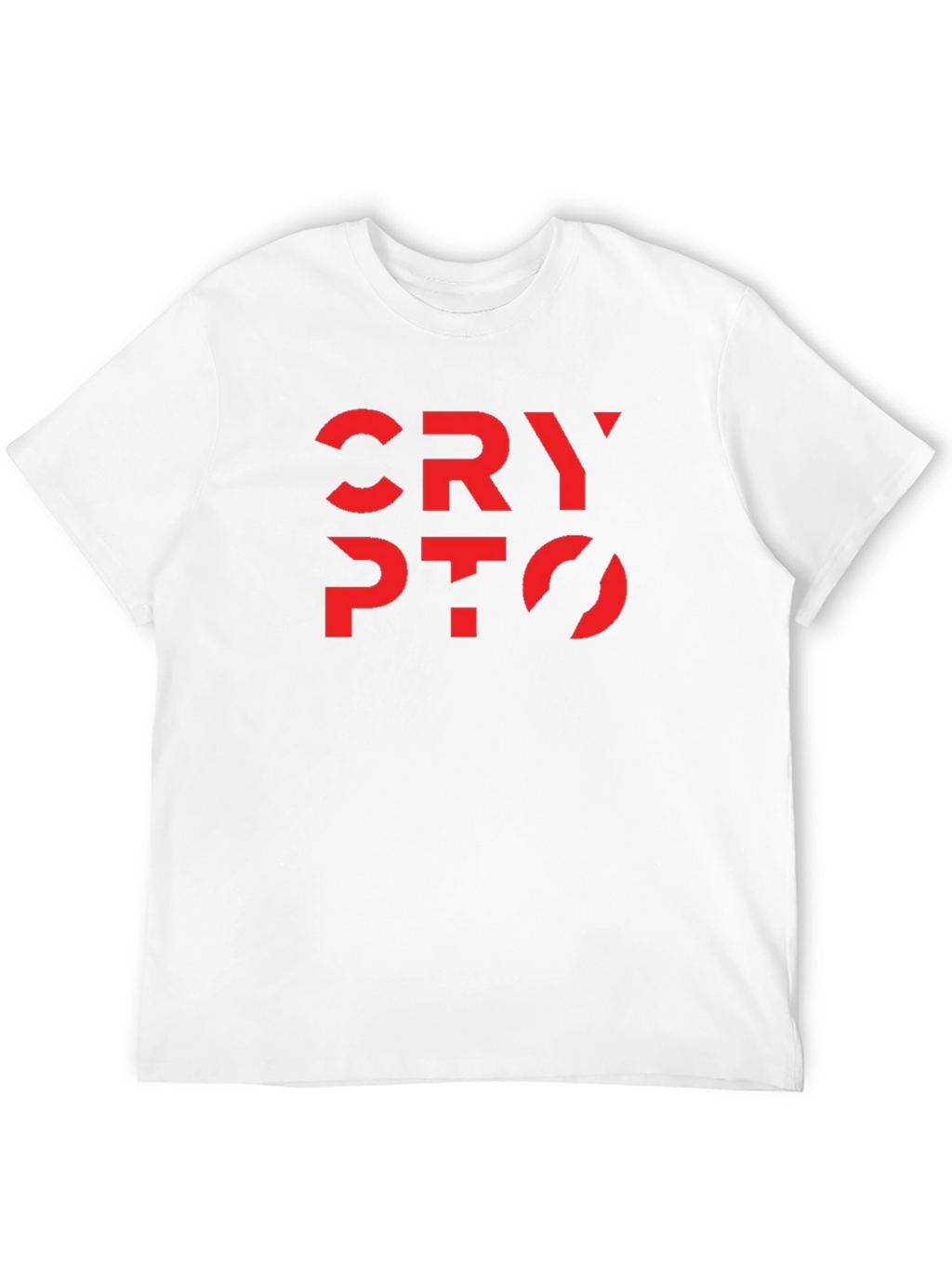Crypto Tee - Bold Red Design on Black