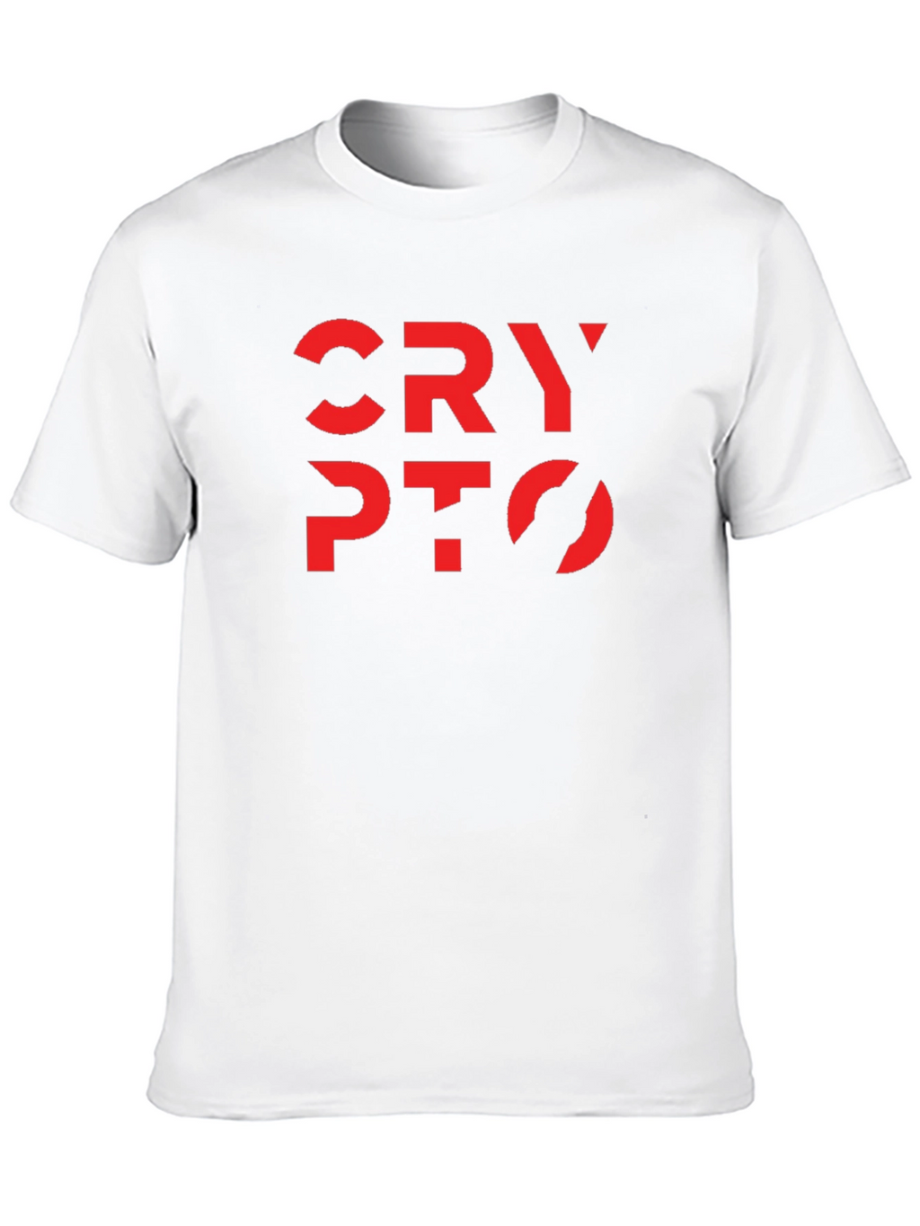 Crypto Tee - Bold Red Design on Black