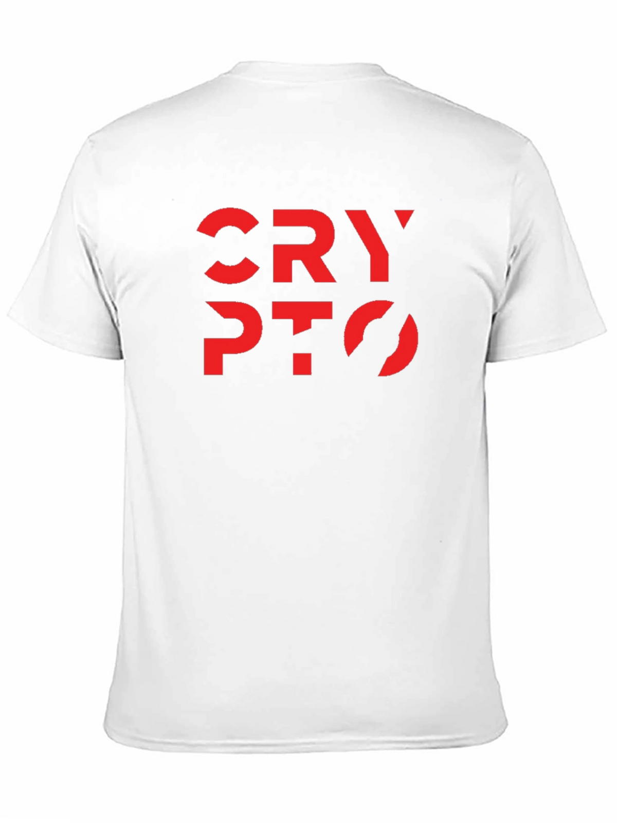 Crypto Tee - Bold Red Design on Black