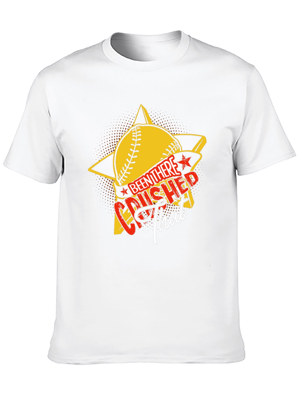 Crushed That Baseball Star Graphic Tee