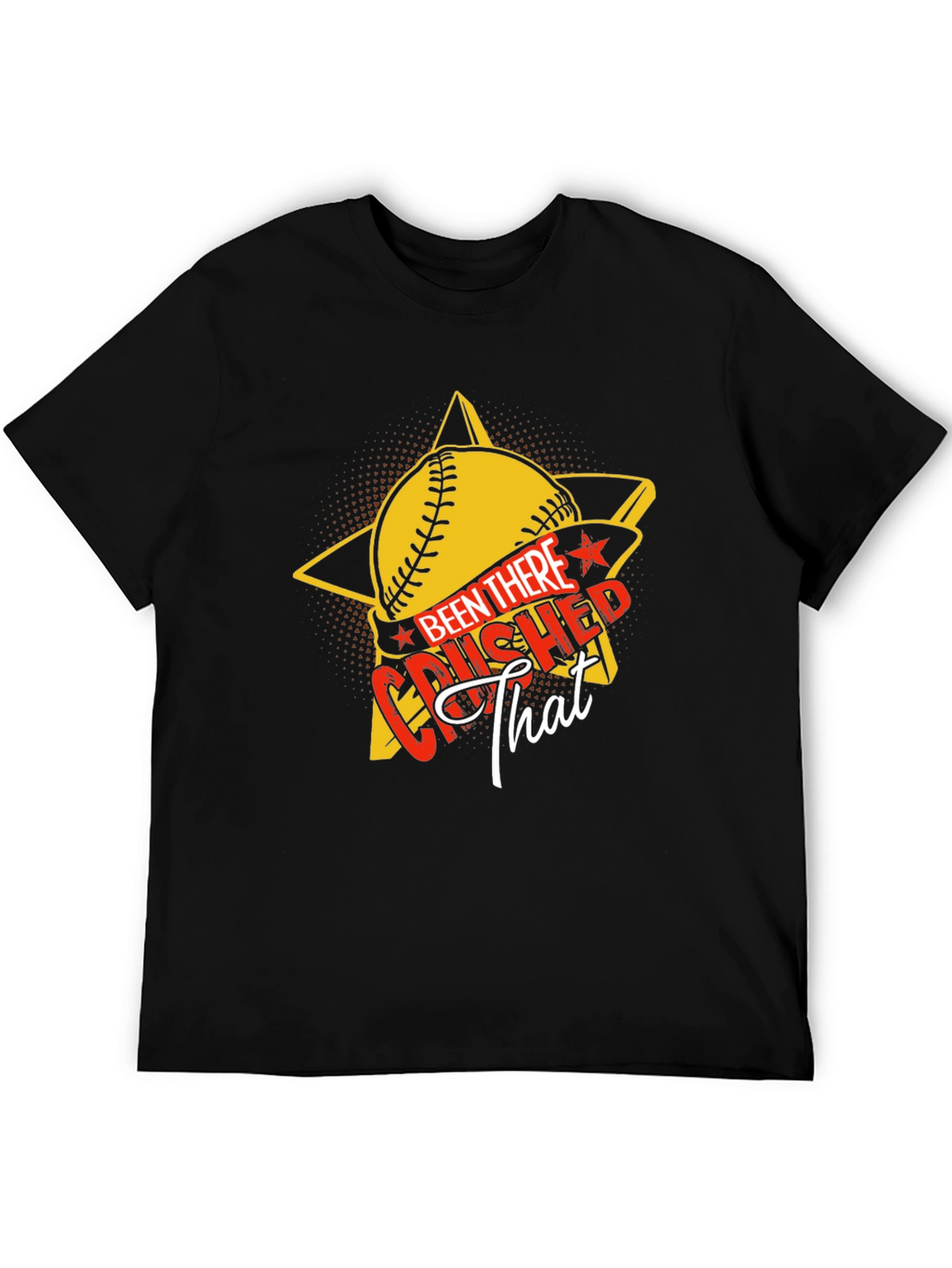Crushed That Baseball Star Graphic Tee