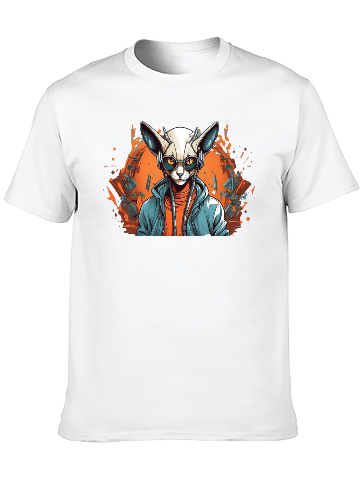 Sphynx Cat DJ Graphic Tee