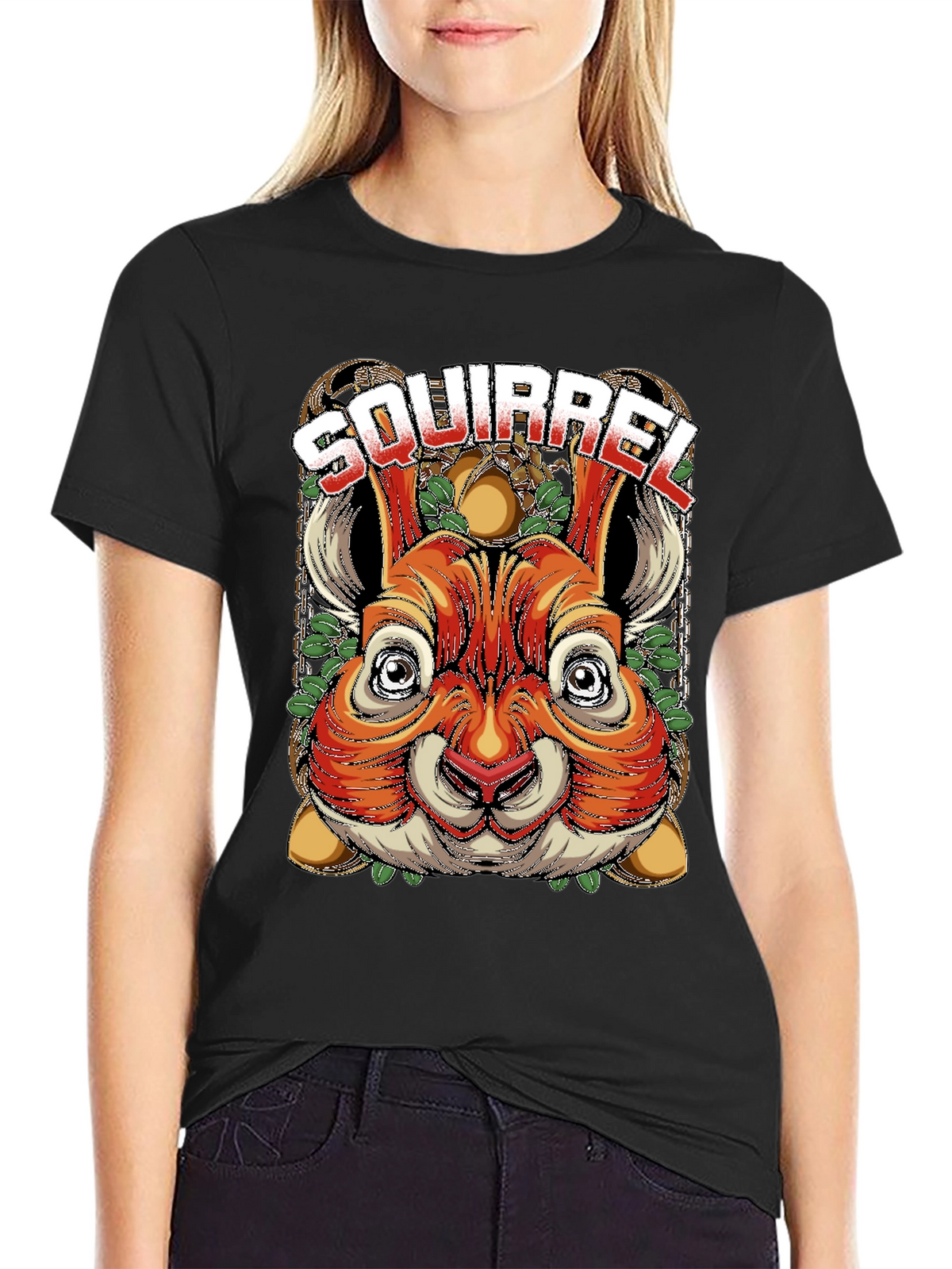 Squirrel Graphic Tee - Unique Animal Design