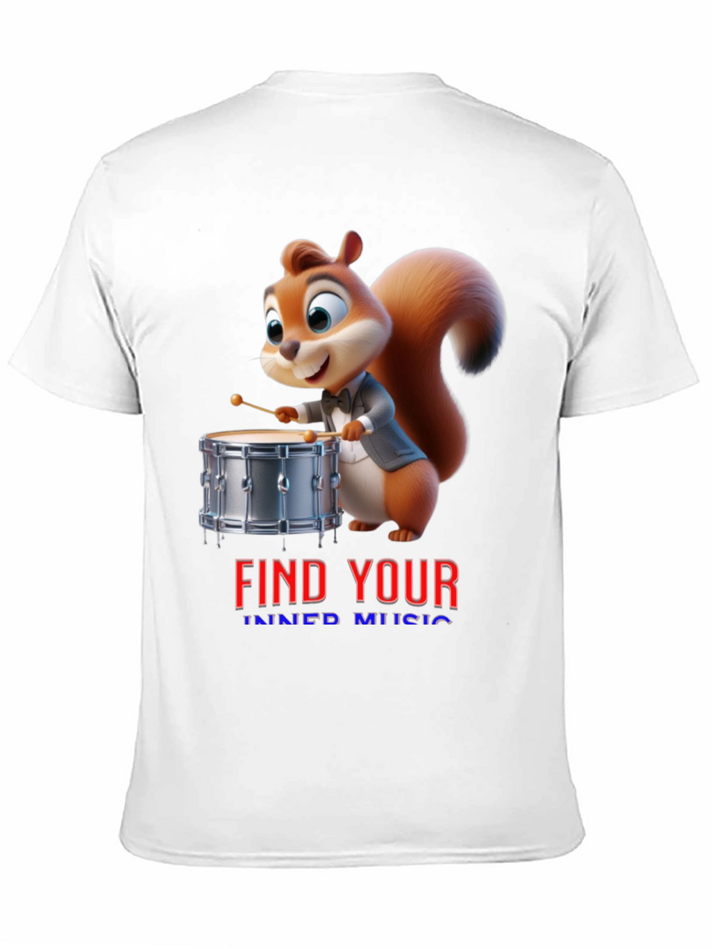 Find Your Inner Music Squirrel Drummer T-Shirt