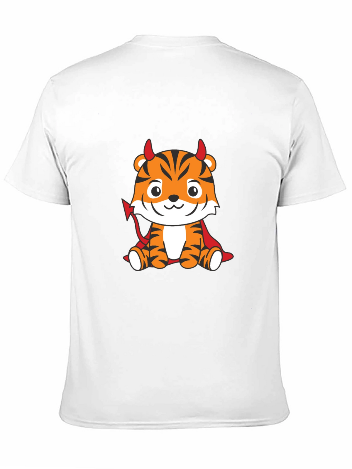 Devil Tiger Graphic T-Shirt - Black Cotton Tee