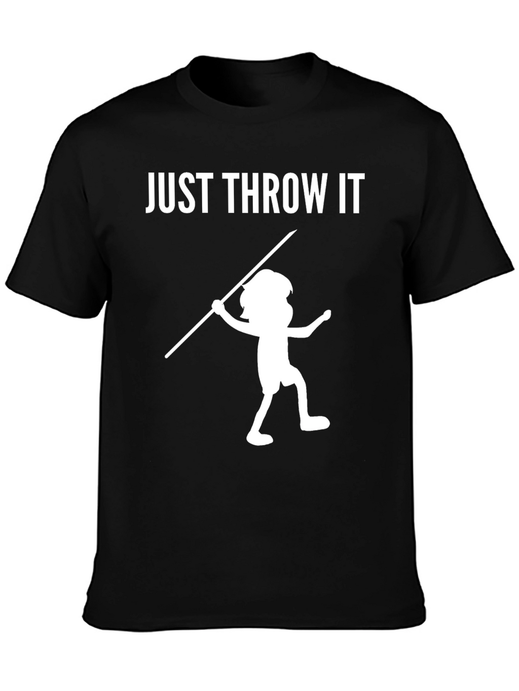 Just Throw It! Novelty Black T-Shirt