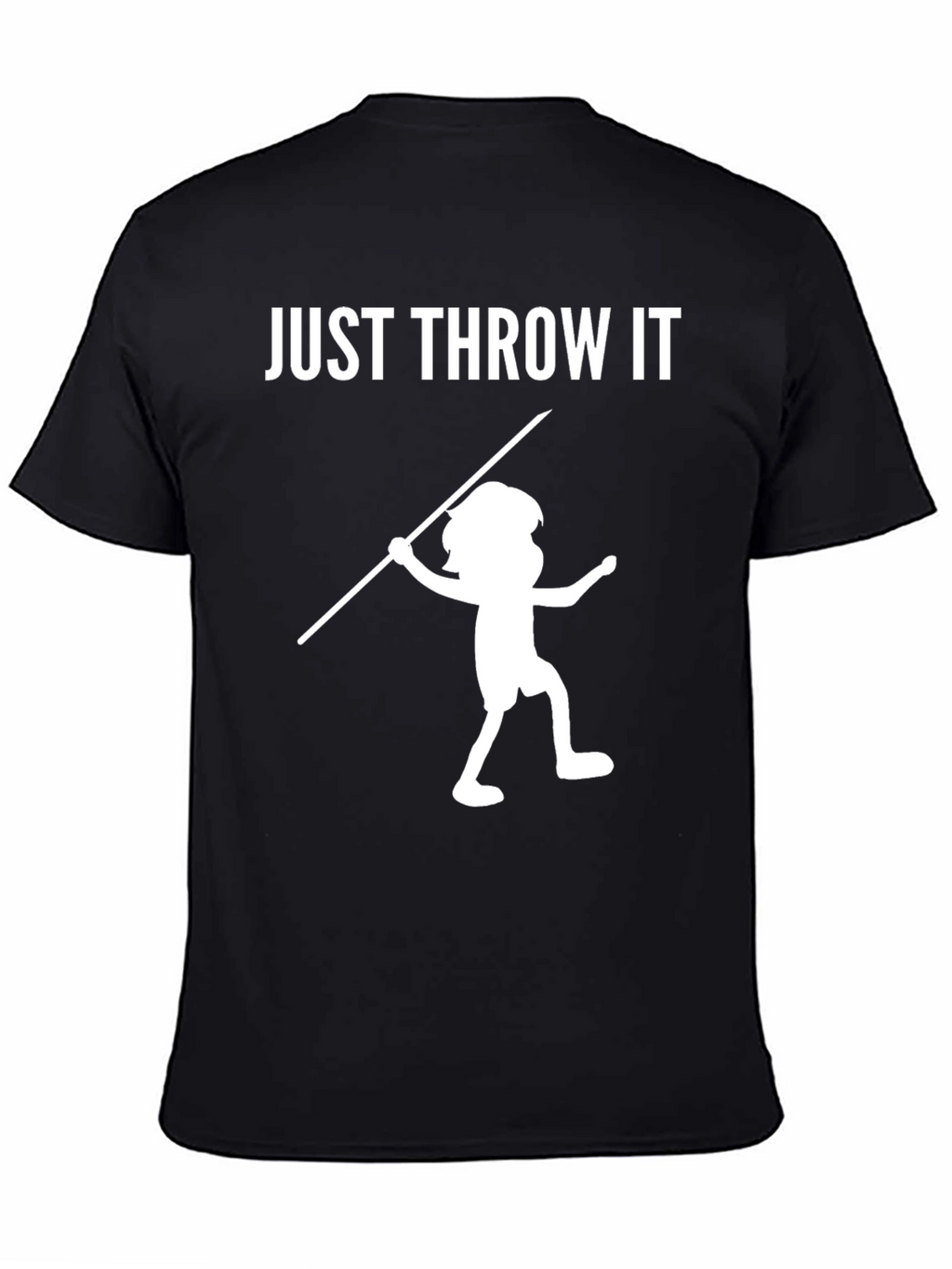Just Throw It! Novelty Black T-Shirt