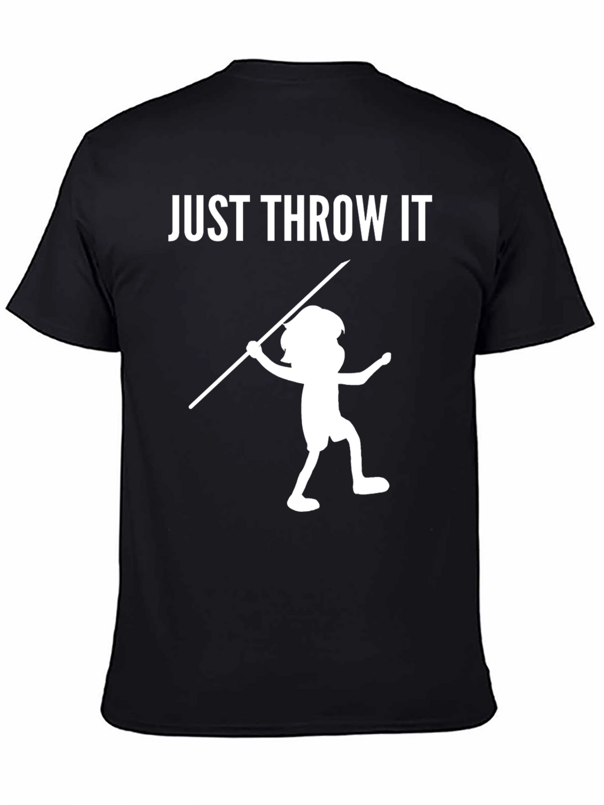 Just Throw It! Novelty Black T-Shirt