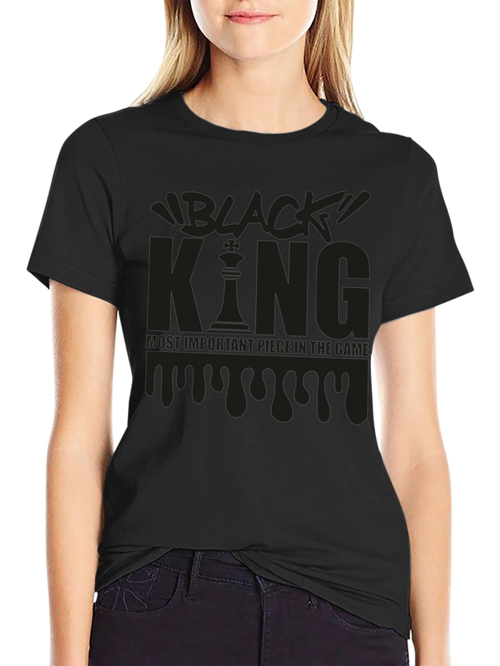 Black King Chess T-Shirt - Most Important Piece