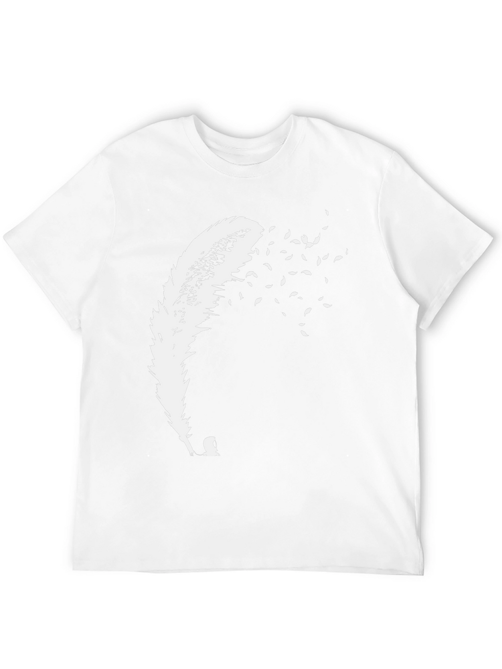 Feather Fade T-Shirt - Black