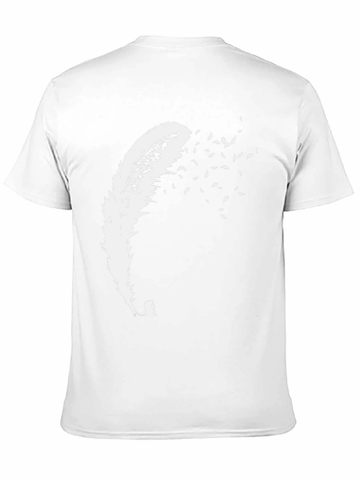 Feather Fade T-Shirt - Black