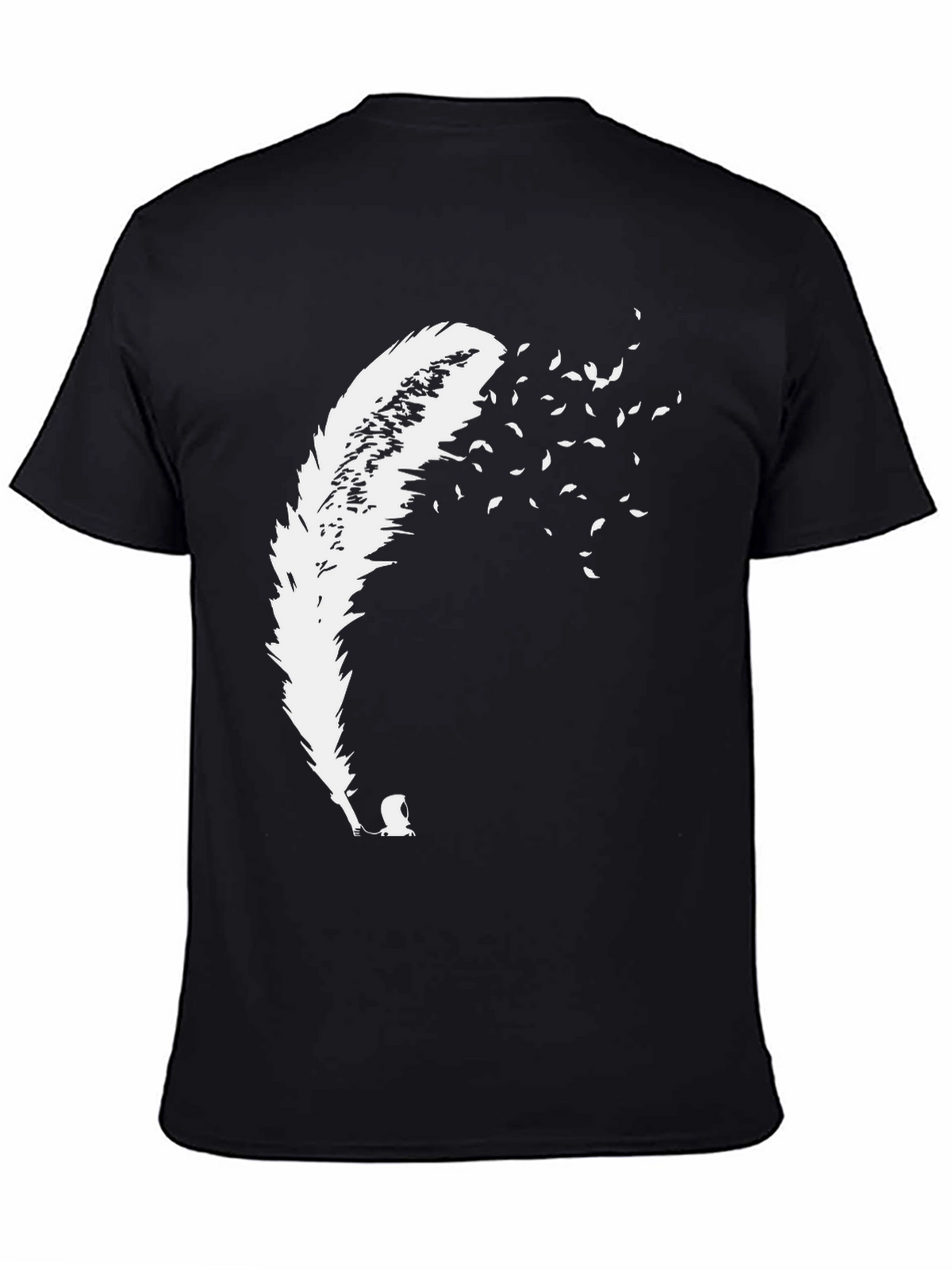 Feather Fade T-Shirt - Black