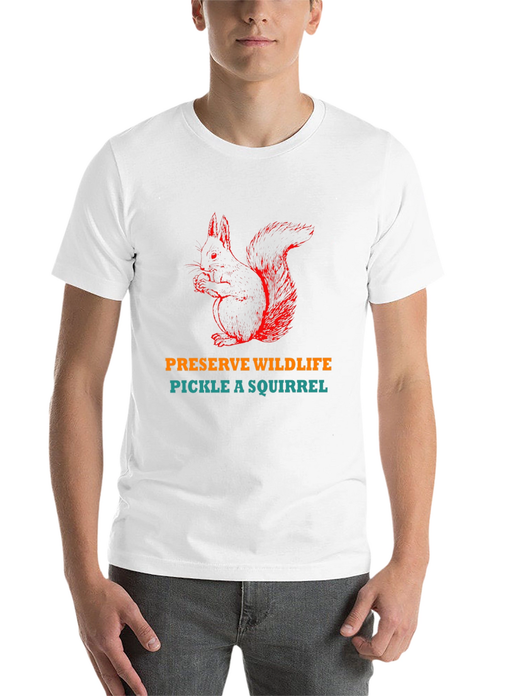 Preserve Wildlife Pickle A Squirrel Graphic T-Shirt