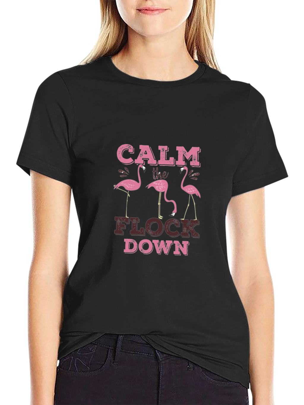 Calm The Flock Down Graphic Tee