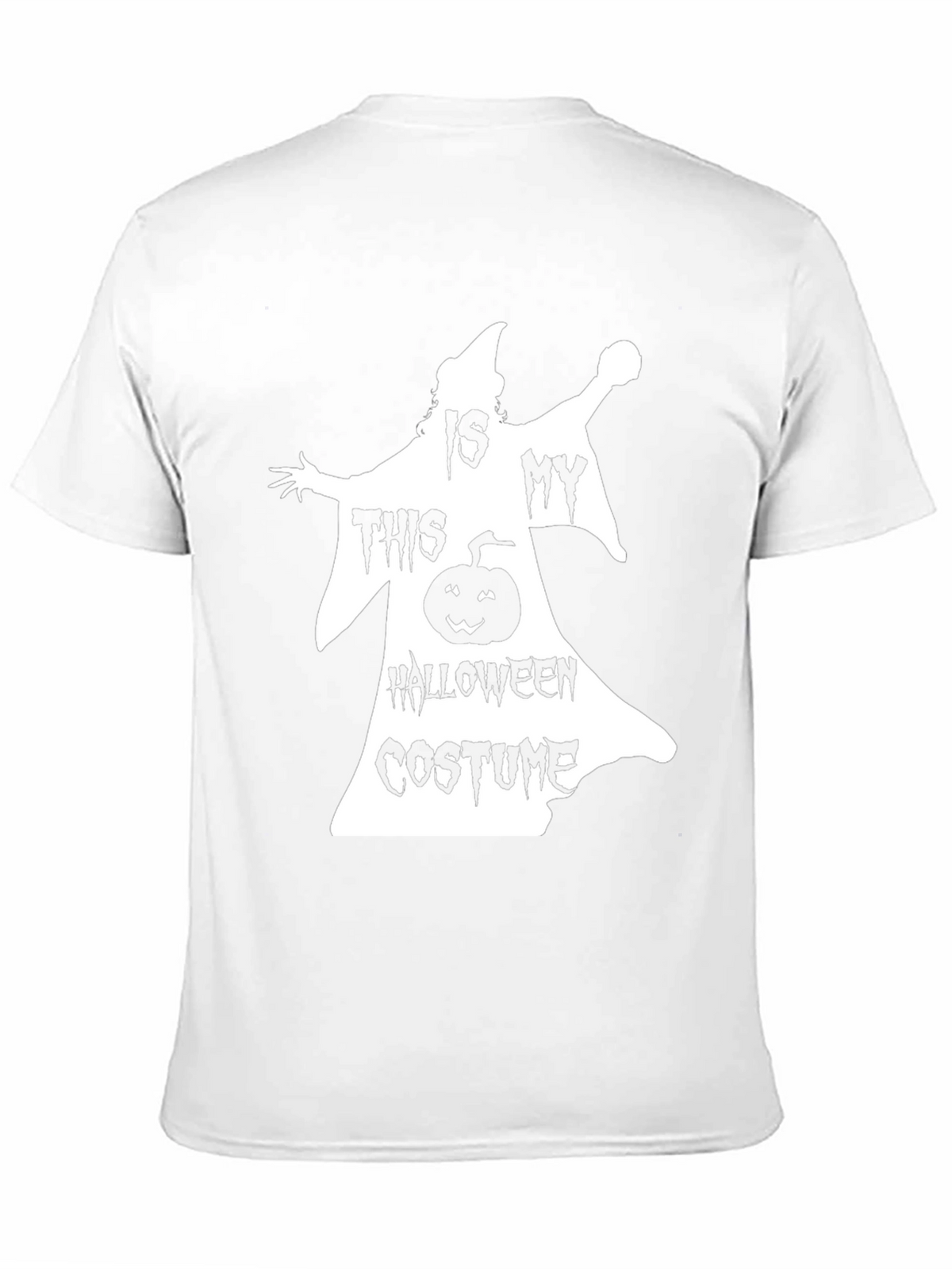Halloween Costume T-Shirt - Spooky Pumpkin Ghost Design
